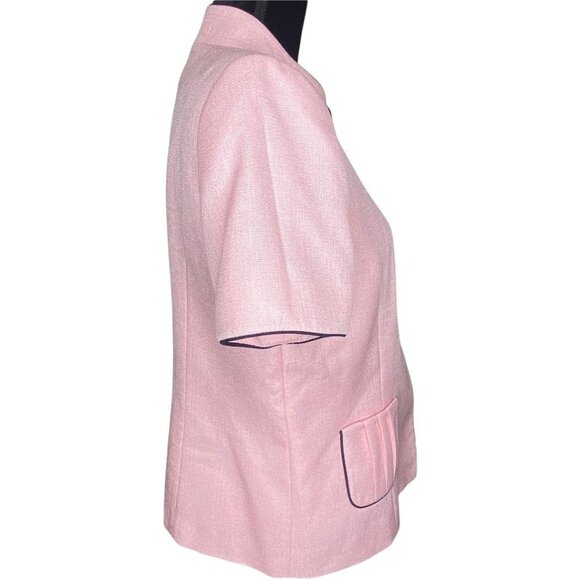 Tahari Arthur S. Levine 12P Pink Two-Piece Jacket & Sleeveless Top Womens Petite - Picture 4 of 14